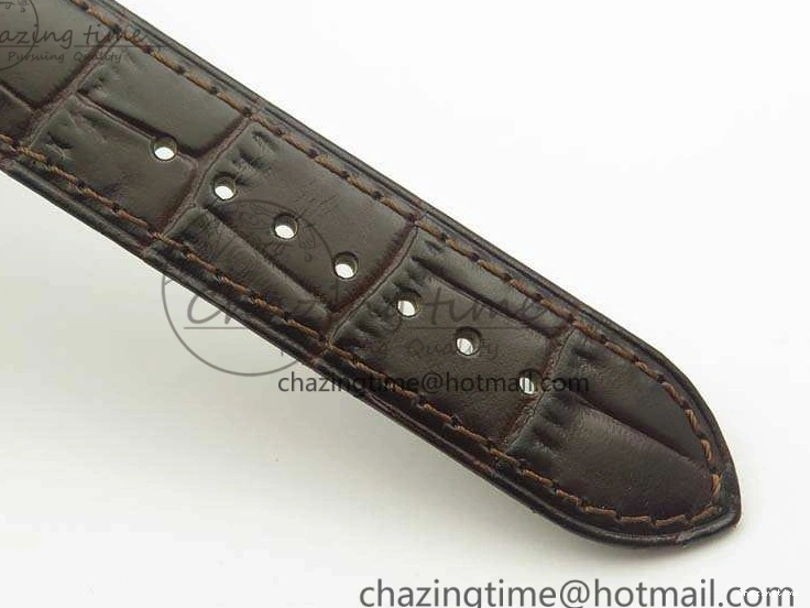 0310 FashionForward De Ville Prestige Real Power Reserve SS TW 1:1 Best Edition White Dial SS Markers On Leather Strap A 8095